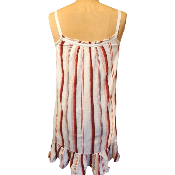 MADEWELL Ruffle Hem Striped Sundress -  Size XS - Picture 9 of 15